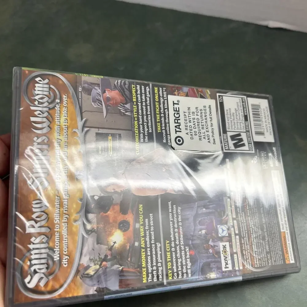 Saints Row Platinum Hits Xbox 360 New Sealed Original Shrink Wrap READ Target
